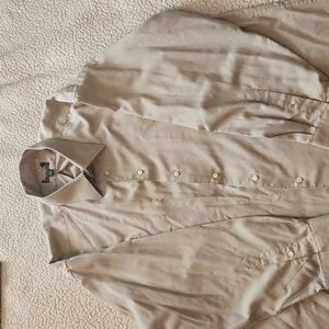 Men's cotton long sleeve button-up dress shirt